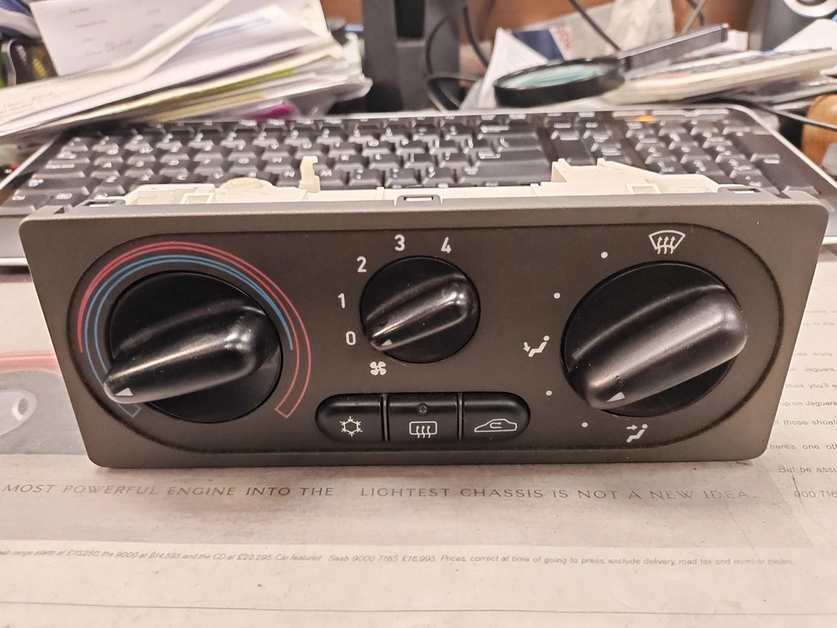 車 SAAB 9-3 エアコンコントロールユニット(ボタンは新品)