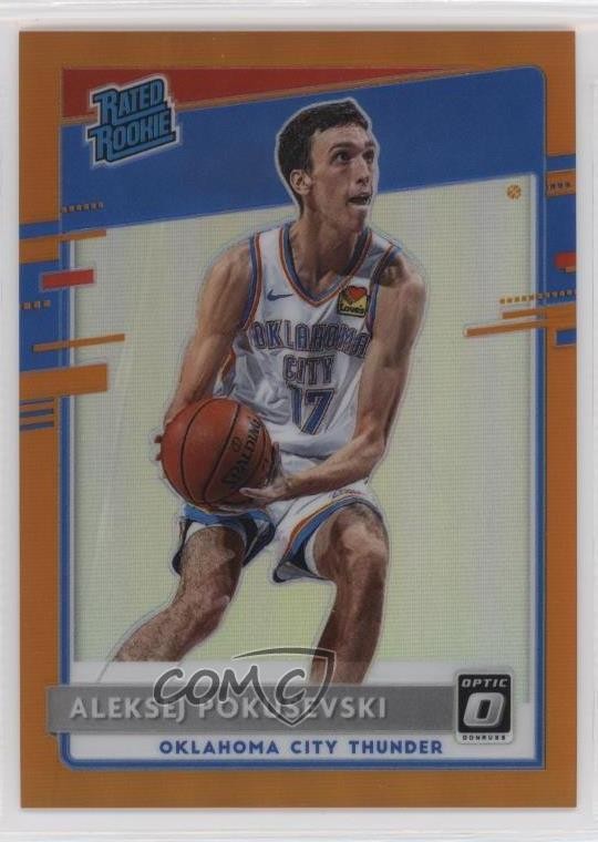 2020 Donruss Optic Rated Orange Prizm /199 Aleksej Pokusevski #167 Rookie RC o8g