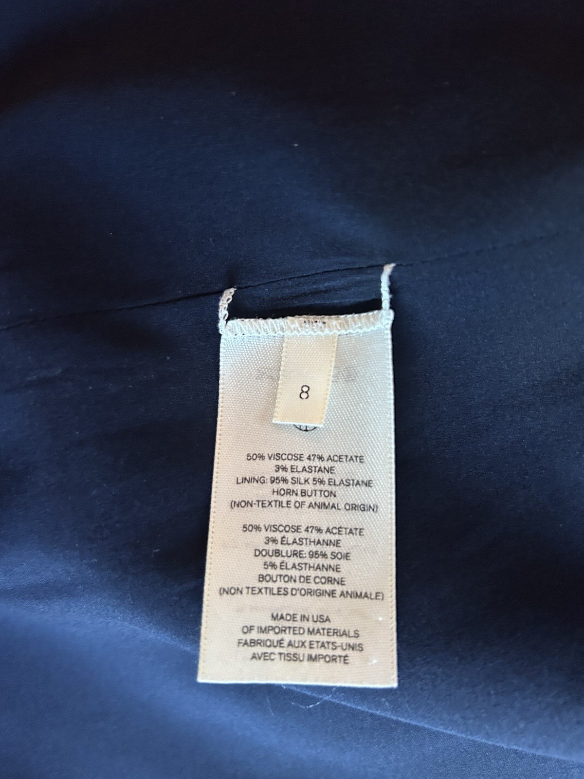 The Row Blazer, One Button, Lined, Collared, Navy… - image 7