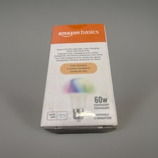 Amazon Basics Smart Light Bulb A19 WiFi LED RGB 60W E26 Dimmable