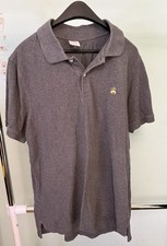 Brooks Brothers Men  s Charcoal Gray Pique Polo Shirt Size XXL Slim Fit Preppy