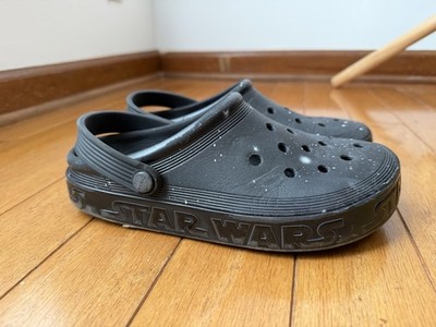 Crocs Star Wars Off Court Clogs Galactic Black Men 5 Women 7 Disney Shoes