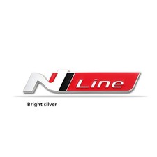 3d Metal Car Grill Emblem Badge Black N Line Logo Trunk Sticker Universal Fit