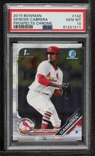 2019 Bowman Chrome Prospects Genesis Cabrera #BCP-142 PSA 10 GEM MT 8d2
