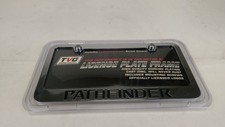 New Metal License Frame W Screw Cap Engraved Black Letter Nissan Pathfinder