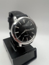 Seiko Automatic Black Dial SRPA27 Men's 42mm Scratch On Crystal Works Great