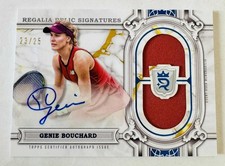 Genie Bouchared 2025 Topps Royalty Tennis Regalia Used Relic Autograh Auto /25