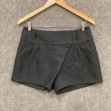 Esprit Shorts Womens Size 8 Grey Pockets Zip Belt Loops 49724