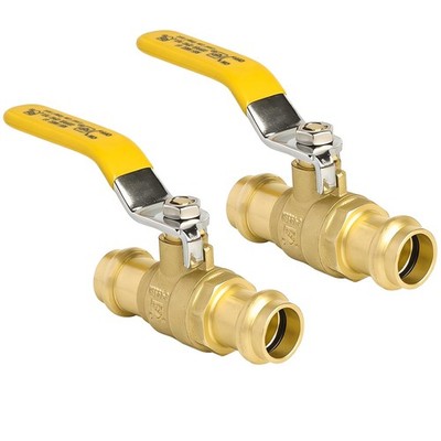 Half Inch Full Port Ball Valve 2 Pack 1/4 Turn Shut Off 2 Turn Ball Valve