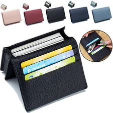 Women Real Leather Card Wallet Credit Card Purse Cash Holder Mini Purse Clutch