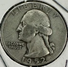 1952-P Washington Quarter – VG – 90% Silver – Philadelphia Mint