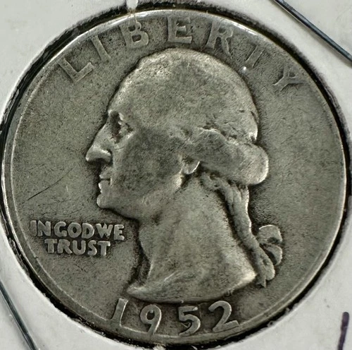 1952-P Washington Quarter – VG – 90% Silver – Philadelphia Mint