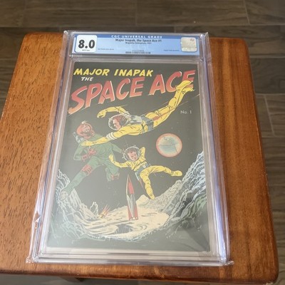 Major Inapak, the Space Ace #1 Magazine Enterprises 1951 CGC 8.0