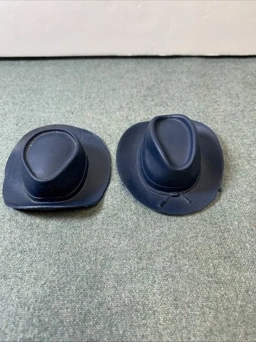 Lot Of 2 MARX Johnny West Blue Calvary Hats For General Custer 12” Figure Used