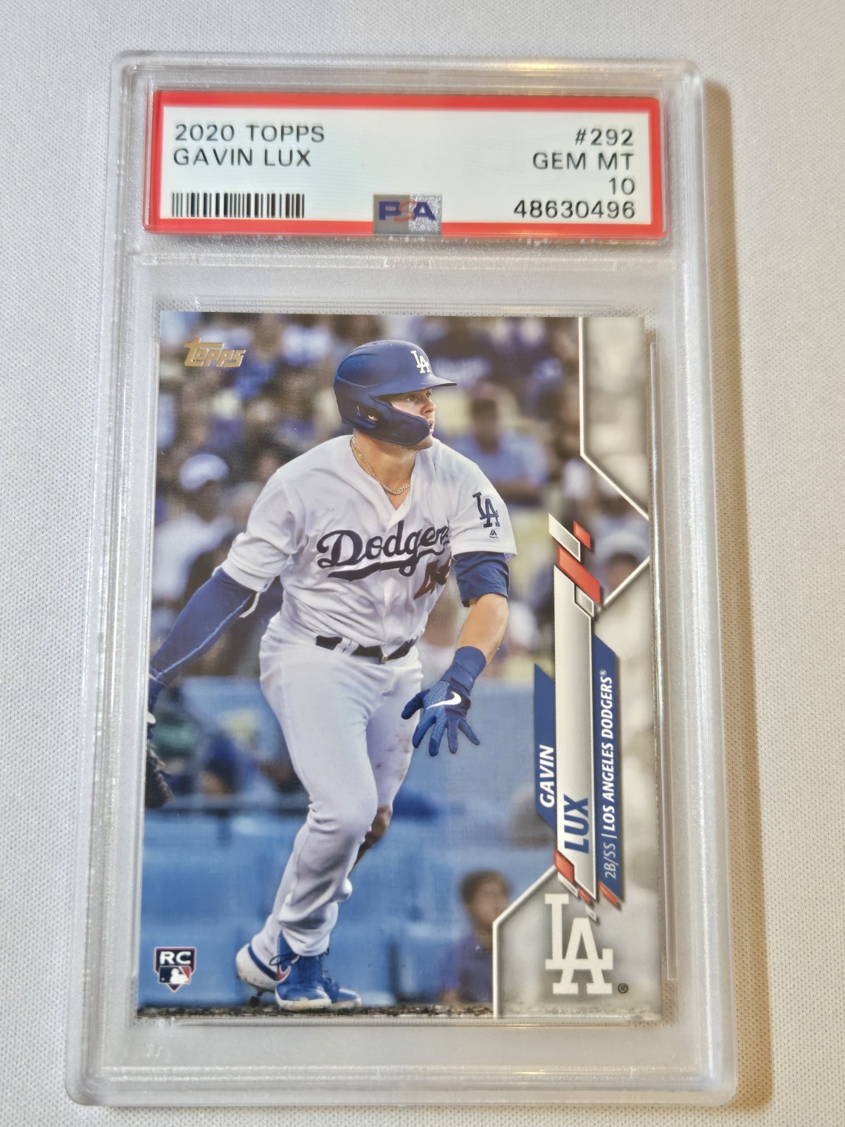 2020 Topps - Gavin Lux #292 Batting (RC) PSA 10