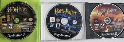 Harry Potter PS2 Lot Sorcerer's Stone + 2 Others (Sony PlayStation 2) Discs Only