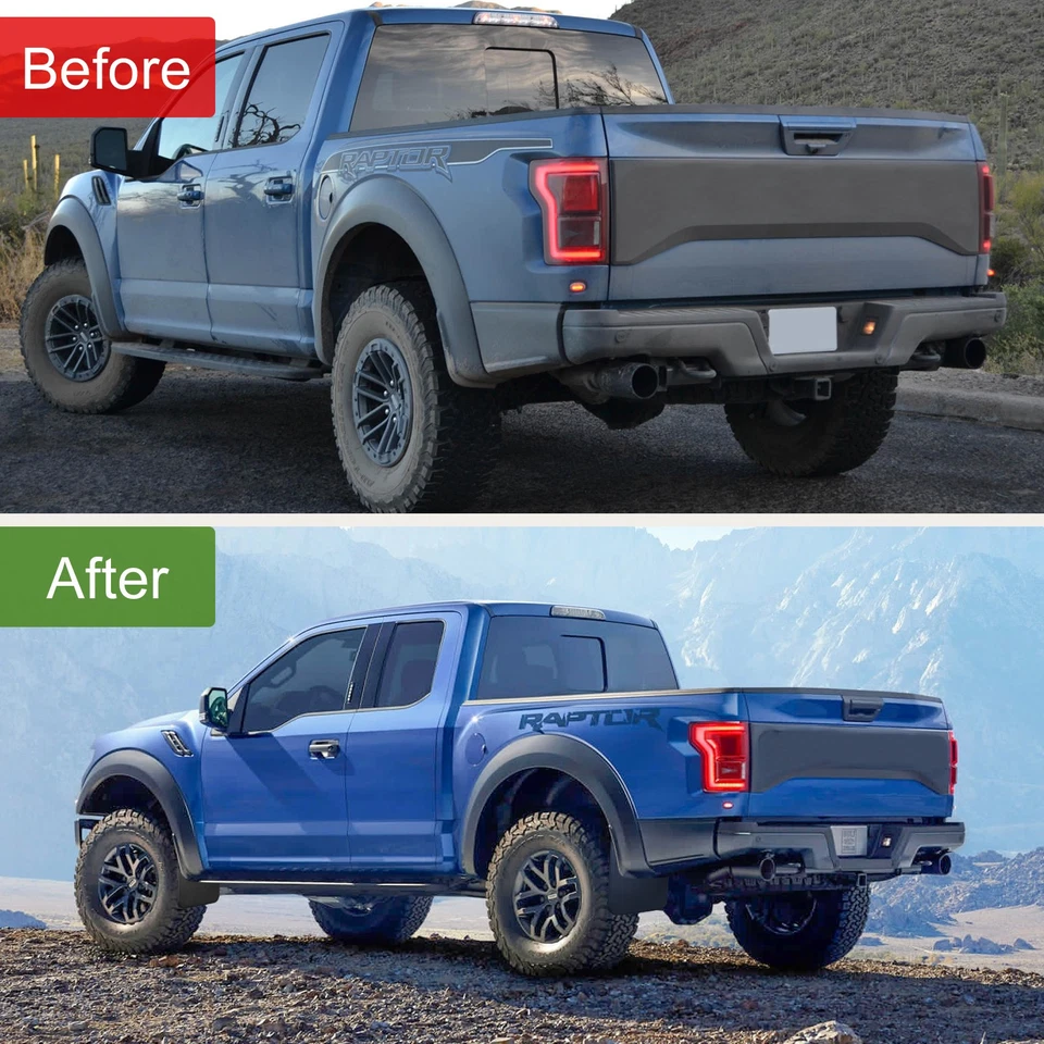 For Ford F-250 F-350 F-550 Super Duty Splash Guards Mud Flpas w/o Fender Flare - Image 4 of 4