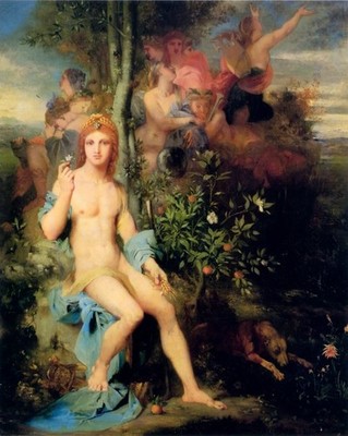 Apollo und die neun Musen Kunstdruck Poster Wanddeko stilvolles Highlight Idee Lux