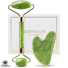 Complete Jade Roller and Gua Sha Set for Radiant Skin & Jawline Contour