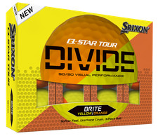 New Srixon Q-Star Tour Divide Golf Balls 1-Dozen Yellow/Orange