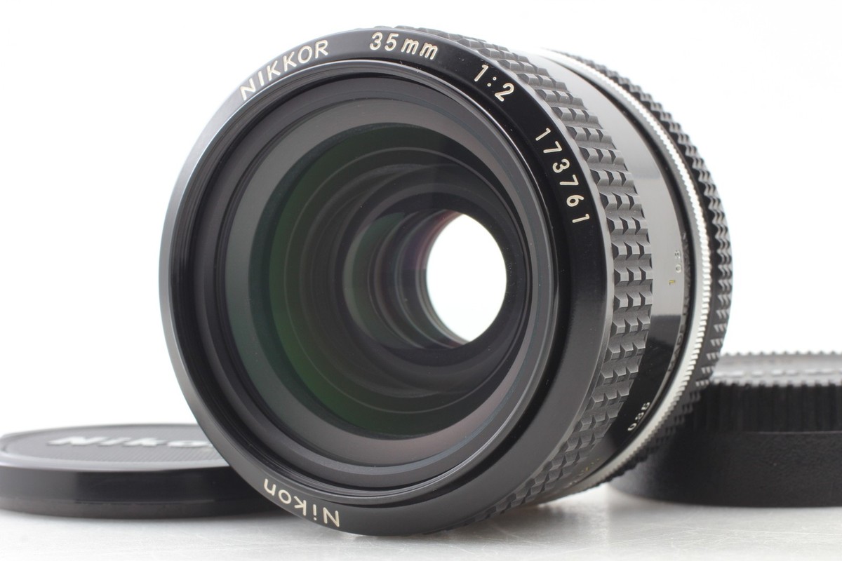 Near MINT w/Cap] NIKON AI NIKKOR 35mm F/2 MF Wide Angle Lens