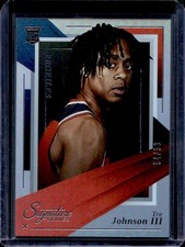2025-26 Panini Signature Series Tre Johnson III Profiles RC Rookie #/99 Wizards