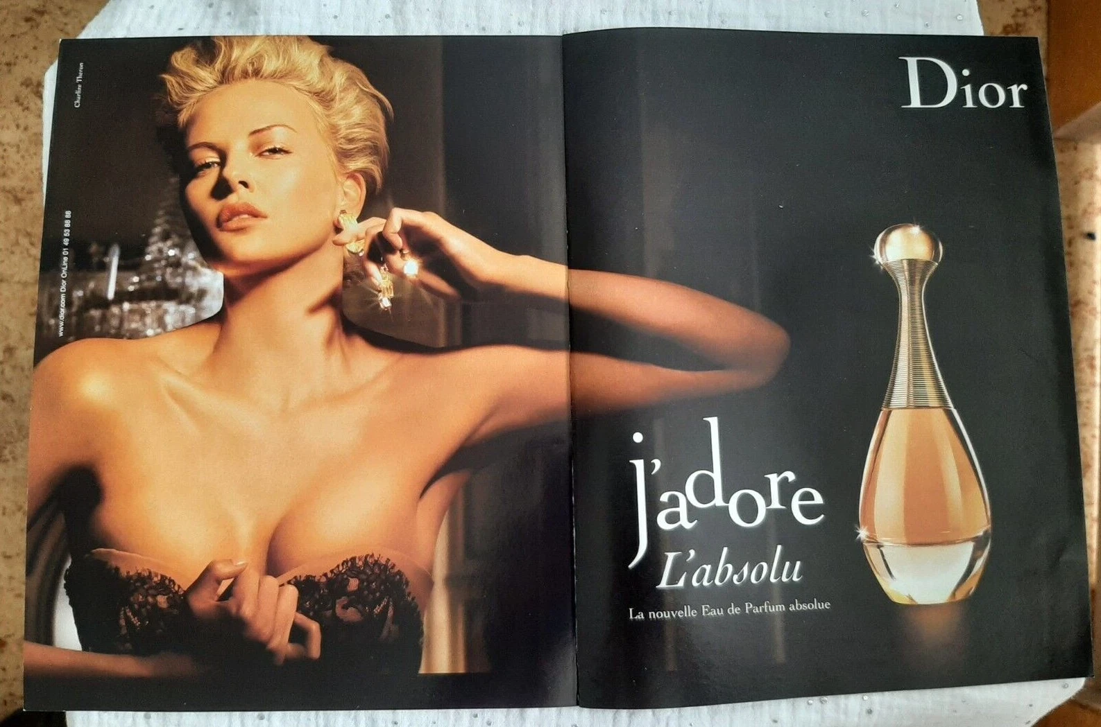 Publicité papier Parfum. Perfume Ad C. Dior J'adore l'absolu de 2008