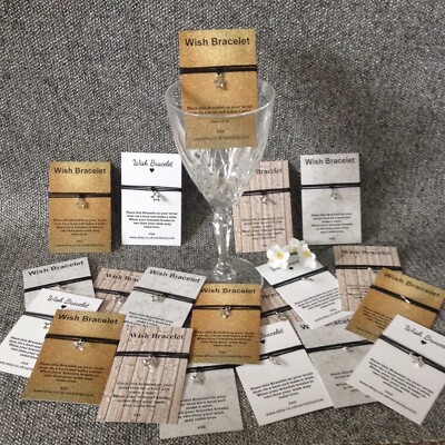 Wish Bracelet/ BULK BUY/ Charms/Family/Christmas/Star/Job lot