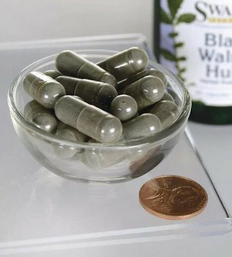SWANSON VOLLSPEKTRUM SCHWARZE WALNUSSSCHALEN 500 MG 60 KAPS - Picture 2 of 3