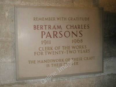 Photo 6x4 Memorial to a loyal servant of Salisbury Cathedral  c2010