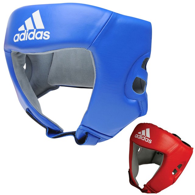 adidas Boxing Headguard Rookie Training Headgear MMA MuayThai Kick Boxing-BLUE