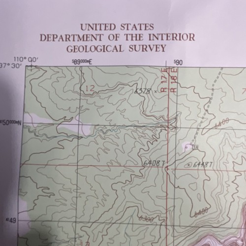 Cedar Mesa North Quadrangle Utah 1989 Map US Geological Survey OldPaperMaps - Picture 15 of 16