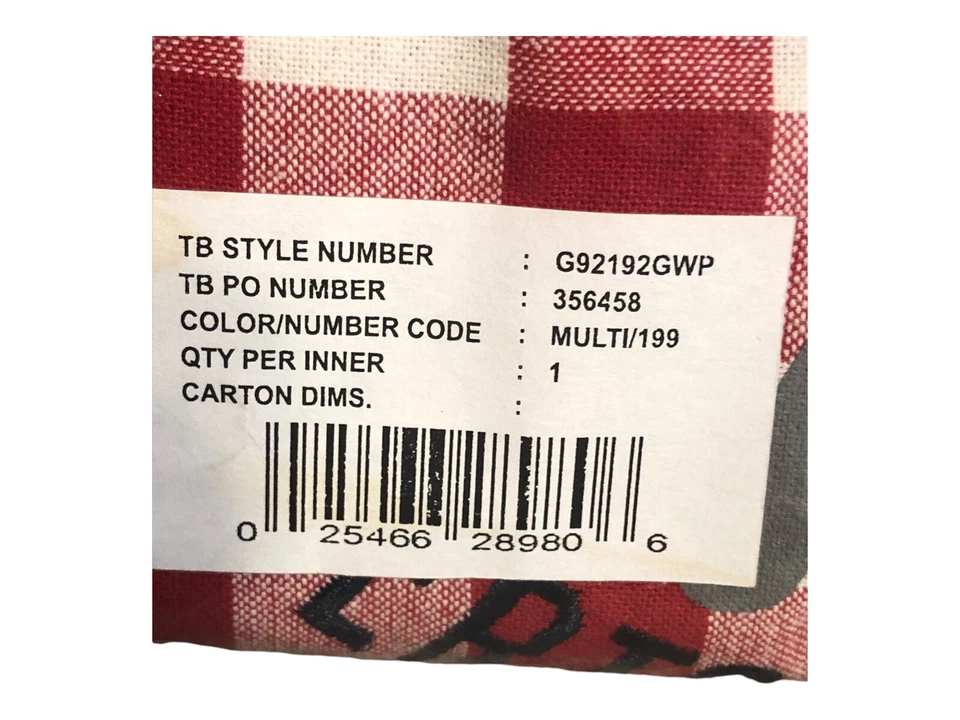 NIP TOMMY BAHAMA Unisex GRILLER APRON Red Picnic Plaid Marlin Adult D2-1015 - Image 4 of 4