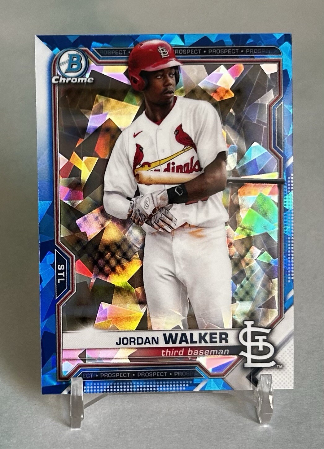 Jordan Walker 2021 Bowman Sapphire Edition #BCP-146 St. Louis Cardinals