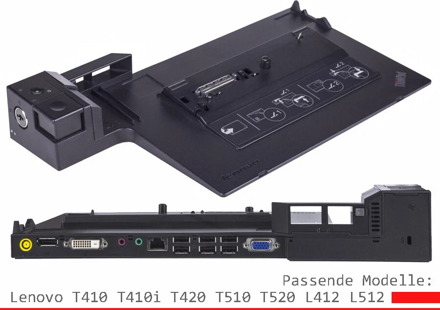 DOCKING STATION IBM LENOVO THINKPAD MINI DOCK SERIES 3 USB 3.0 04W3587 4337 DOC3 - Bild 4 von 4