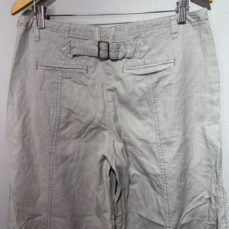 Cartonnier by Anthropologie Cropped Wide Leg Pants Women's Size 8 Tan - Image 3 of 4