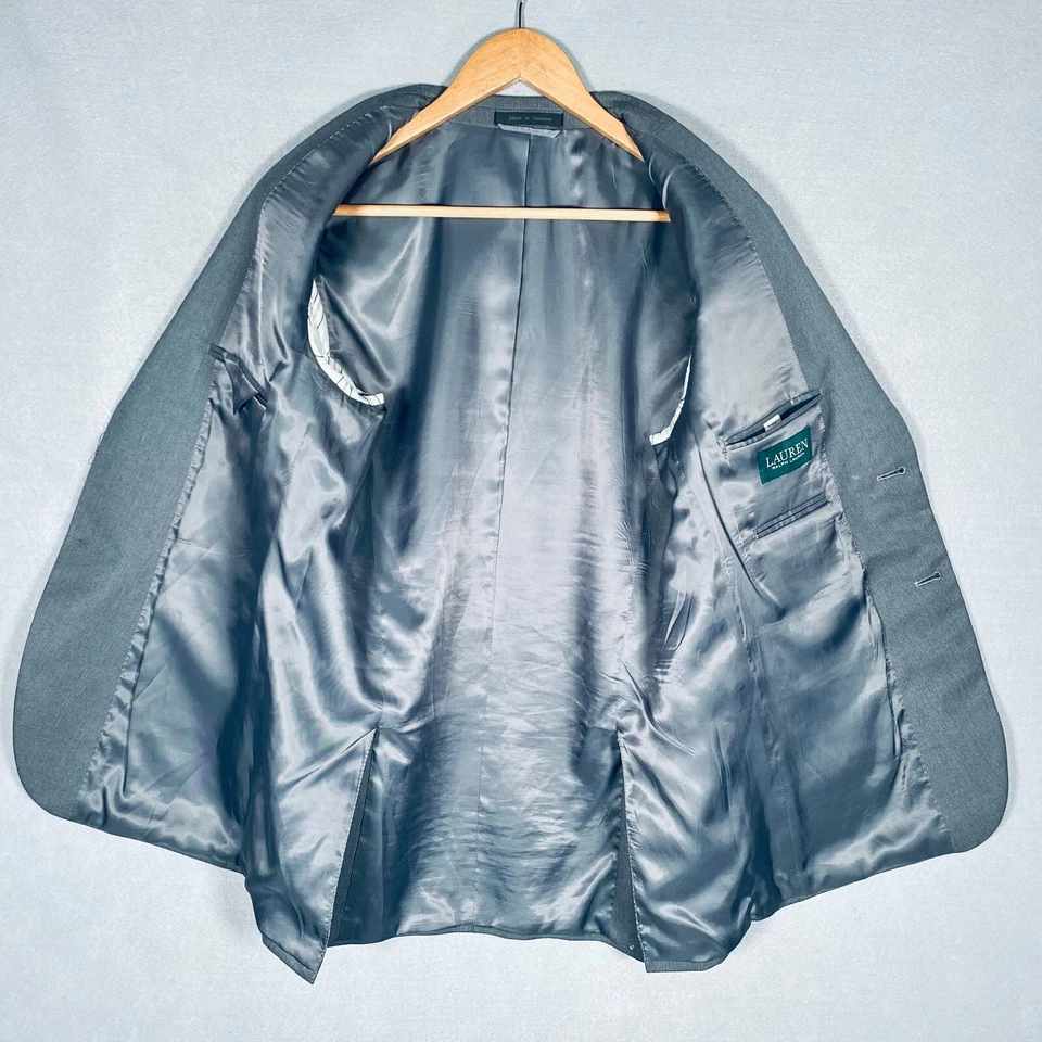 Blazer Lauren Ralph Lauren Niños Jóvenes 20R Gris Abrigo Deportivo Chaqueta Boda Foto 4 de 4