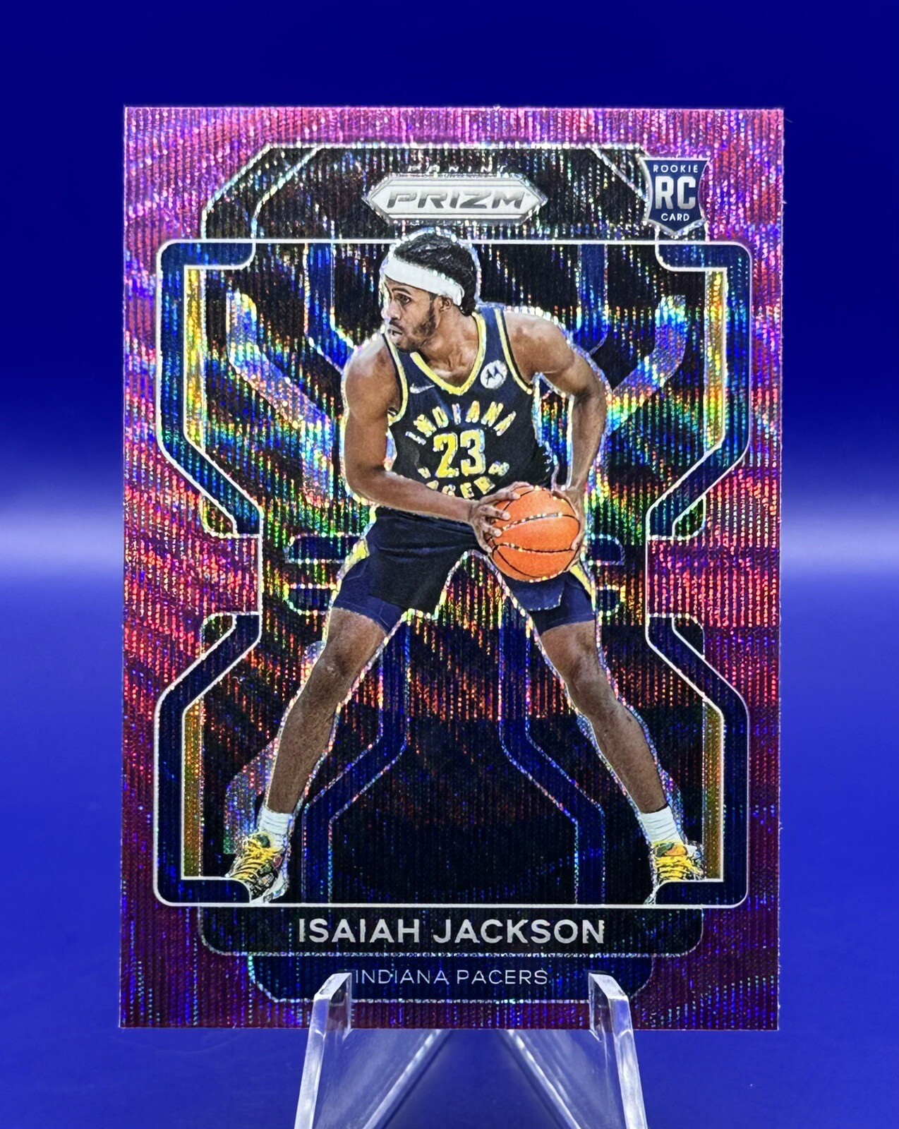 2021-22 Panini Prizm ISAIAH JACKSON Rookie RC Purple Wave Prizm #309 Pacers
