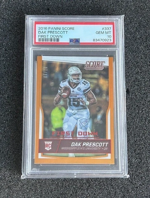 Dak Prescott Panini Score #337 First Down