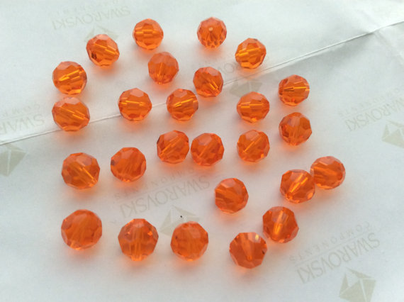 (250) 6MM FACETED SALMON PINK PLASTIC BEADS FOR LURES / CRAFTS New jjz