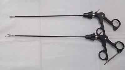 Laparoscopic Fenestrated Grasper Straight Scissors Reusable Instruments Set 5mm