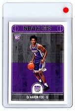 2017-18 Panini NBA Hoops Rookie #255 De'Aaron Fox Sacramento Kings