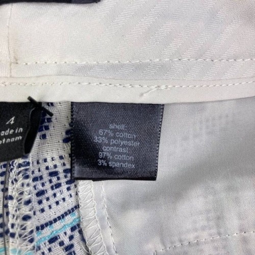 The Limited Womens Easy Short Shorts Size 4 Blue White Tapestry 5" Inseam New - Picture 5 of 9