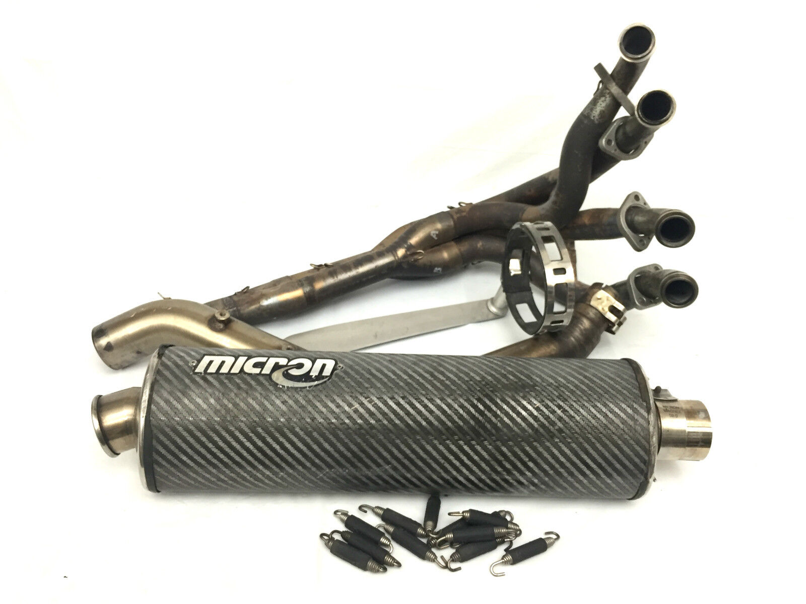 KAWASAKI 2003 2004 ZX636 ZX6R NINJA MICRON AFTERMARKET MUFFLER EXHAUST SYSTEM *