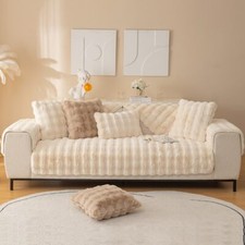 Thicken Plush Sofa Cushion Cover Non-slip Couch Cover Towel for Living Room