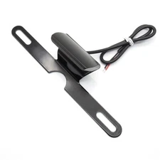 Motorcycle Rear License Plate Mount Holder Bracket With LED Tail Light Aluminum