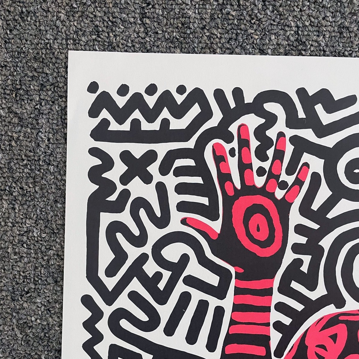 Keith Haring、No.100、希少画集画、新品額装付、状態良好 Keith Haring、Silence=Death、希少画集画、新品額装付 - メルカリ