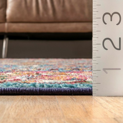 nuLOOM Traditional Vintage Vibrant Area Rug in Red, Blue, Orange Multi - Picture 8 of 11