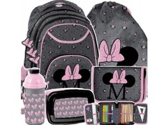 MINNIE MAUS Rucksack  Schulranzen Schulranzen  Federtasche Set 5 Tlg NEU