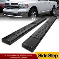 Running Boards For 2009-2018 Dodge Ram 1500 Quad Cab 6 Nerf Bars Side Steps Blk Running Boards For 2009-2018 Dodge Ram 1500 Quad Cab 6 Nerf Bars Side Steps Blk